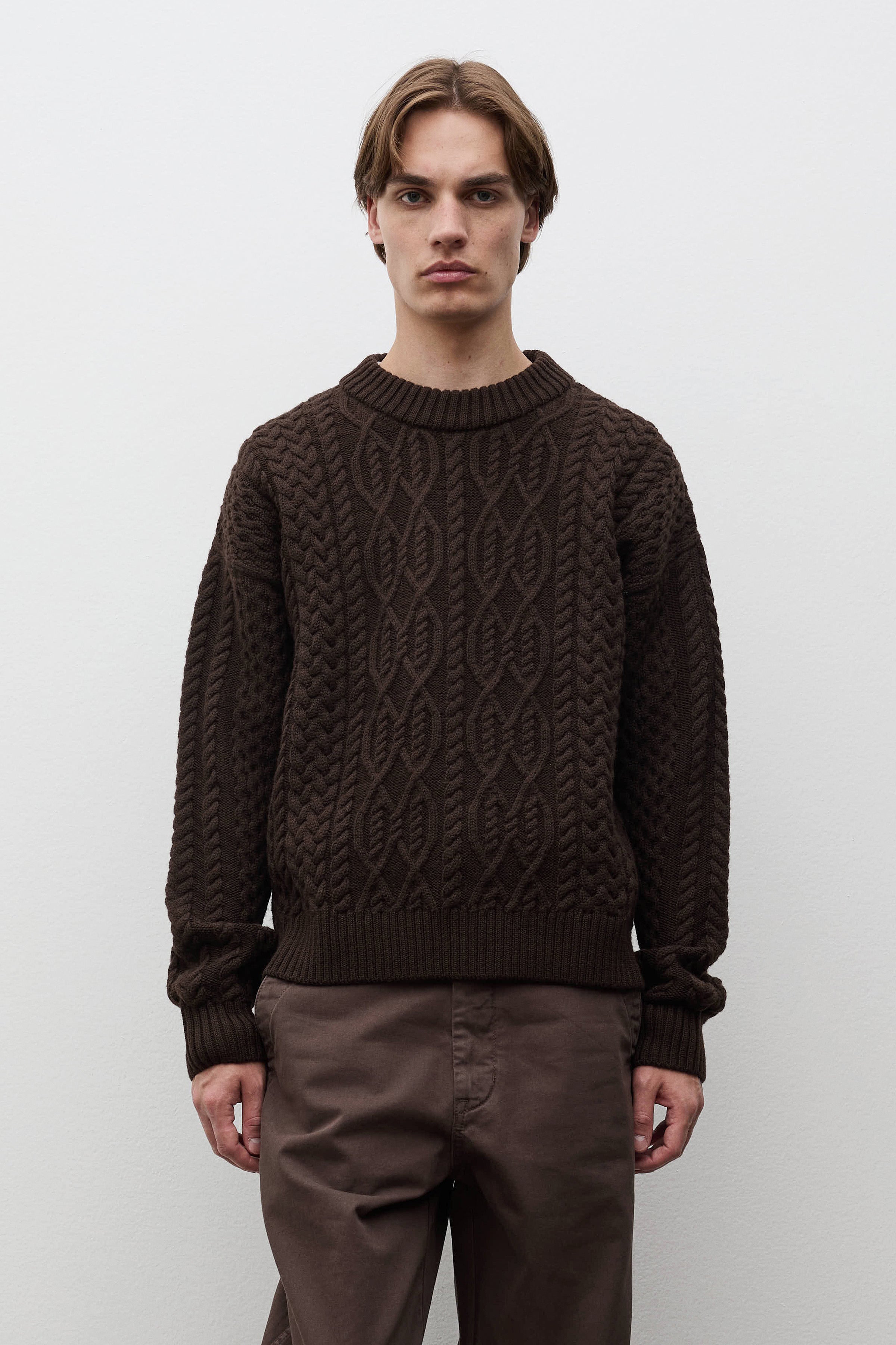Nordhavn Aran Crewneck Sweater