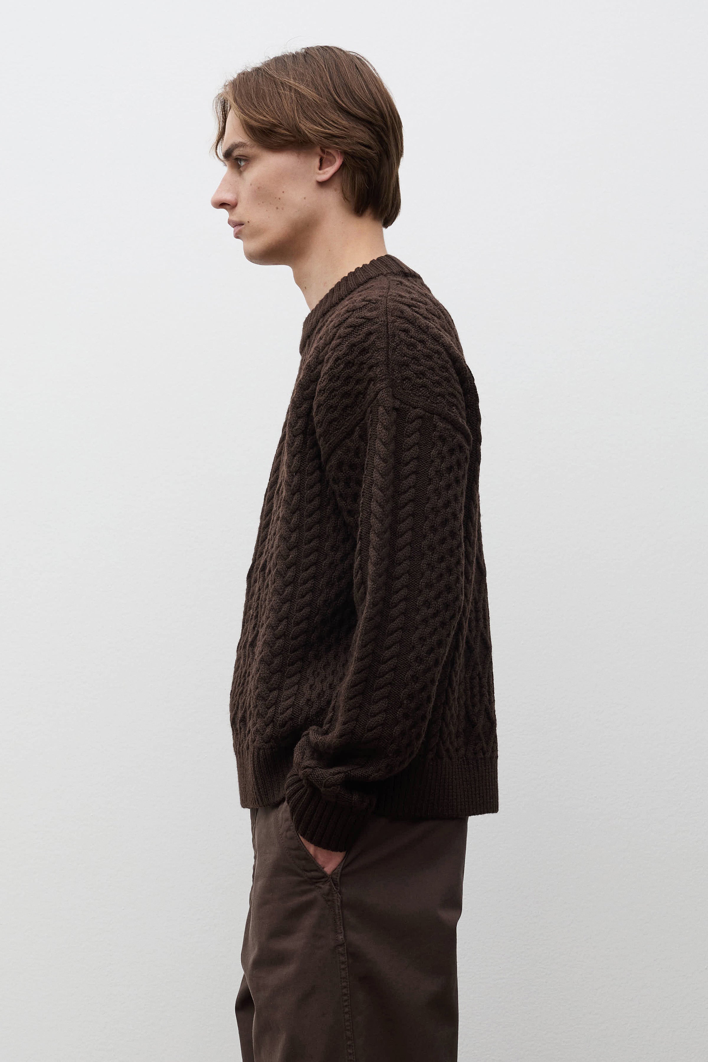 Nordhavn Aran Crewneck Sweater