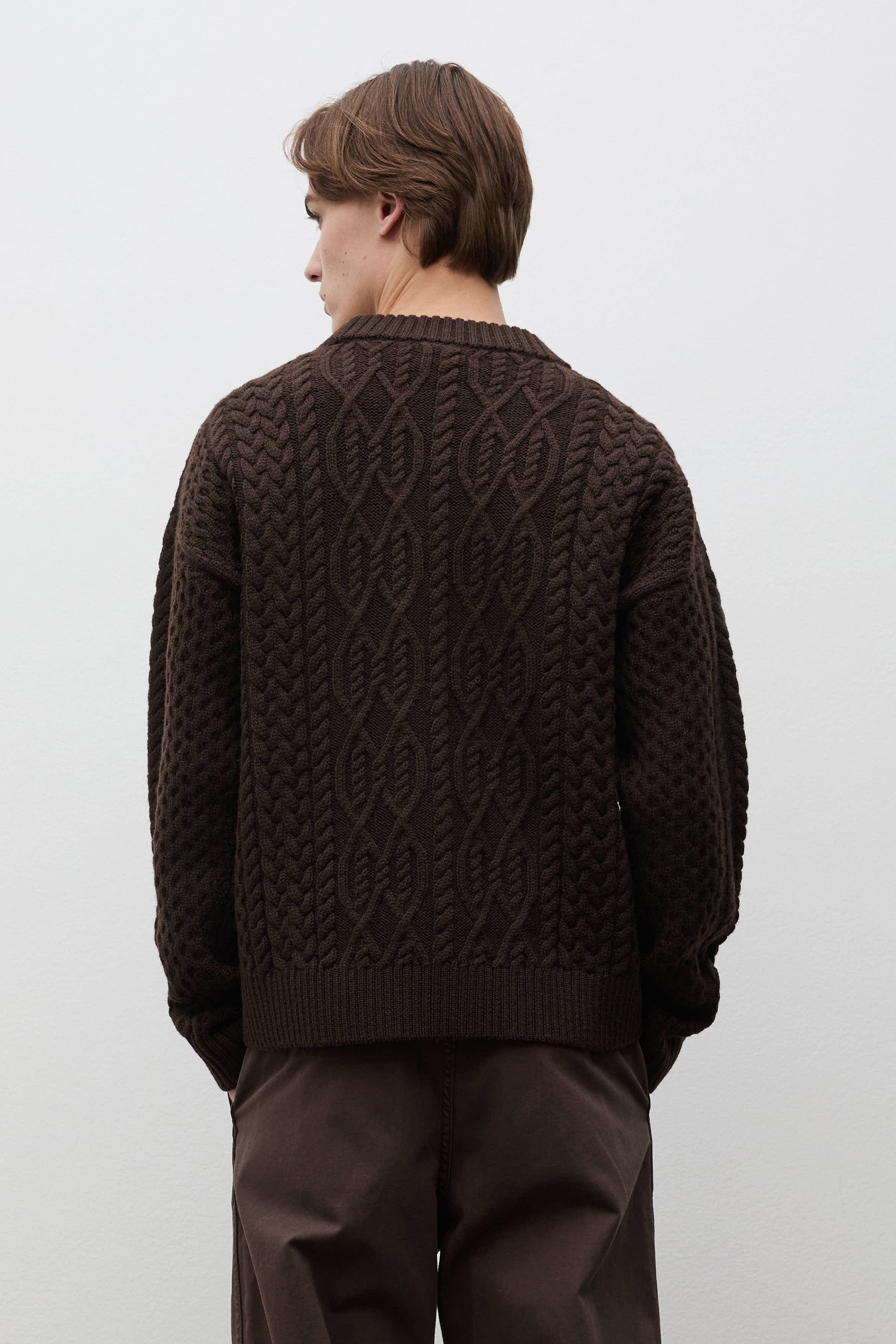 Nordhavn Aran Crewneck Sweater