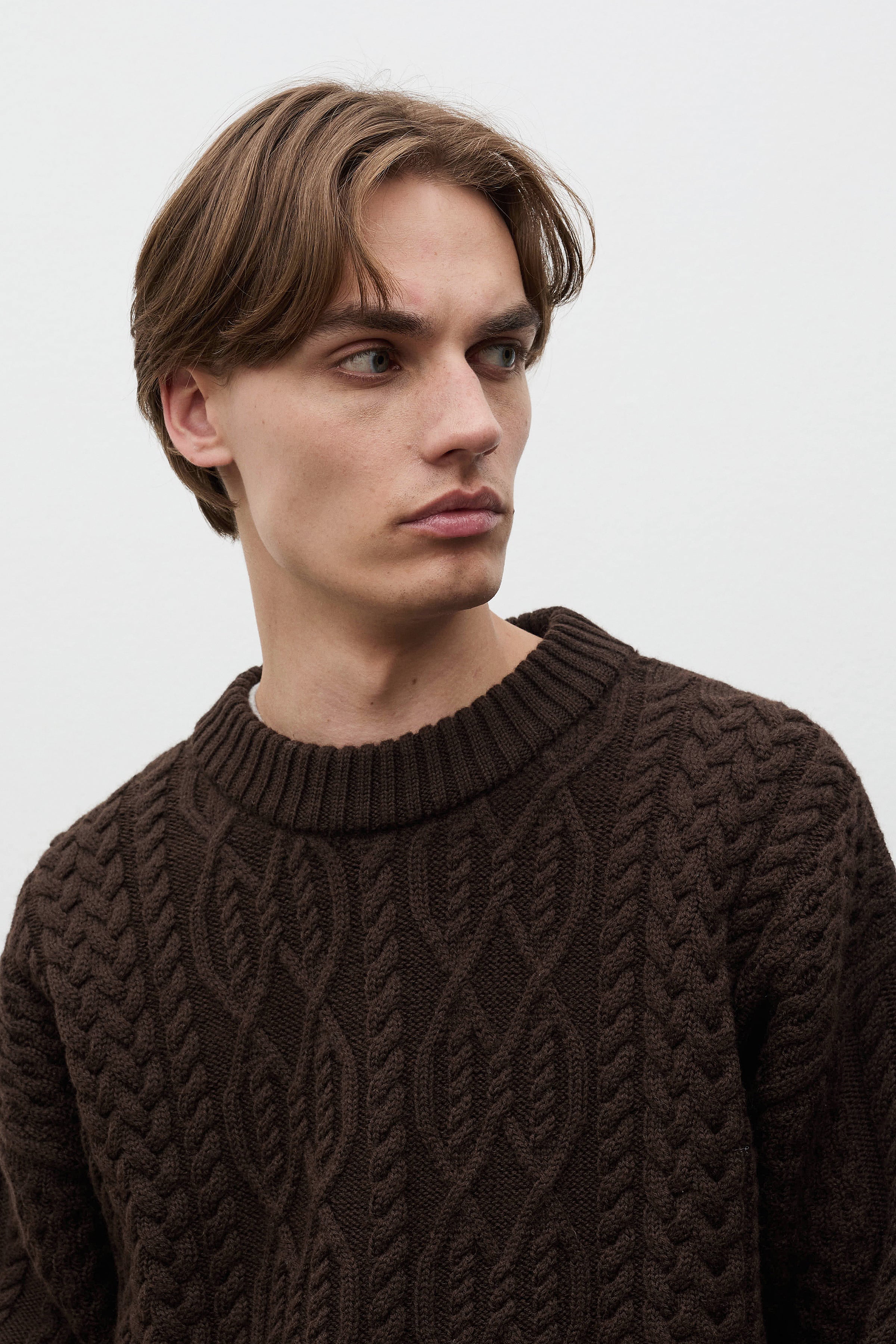 Nordhavn Aran Crewneck Sweater