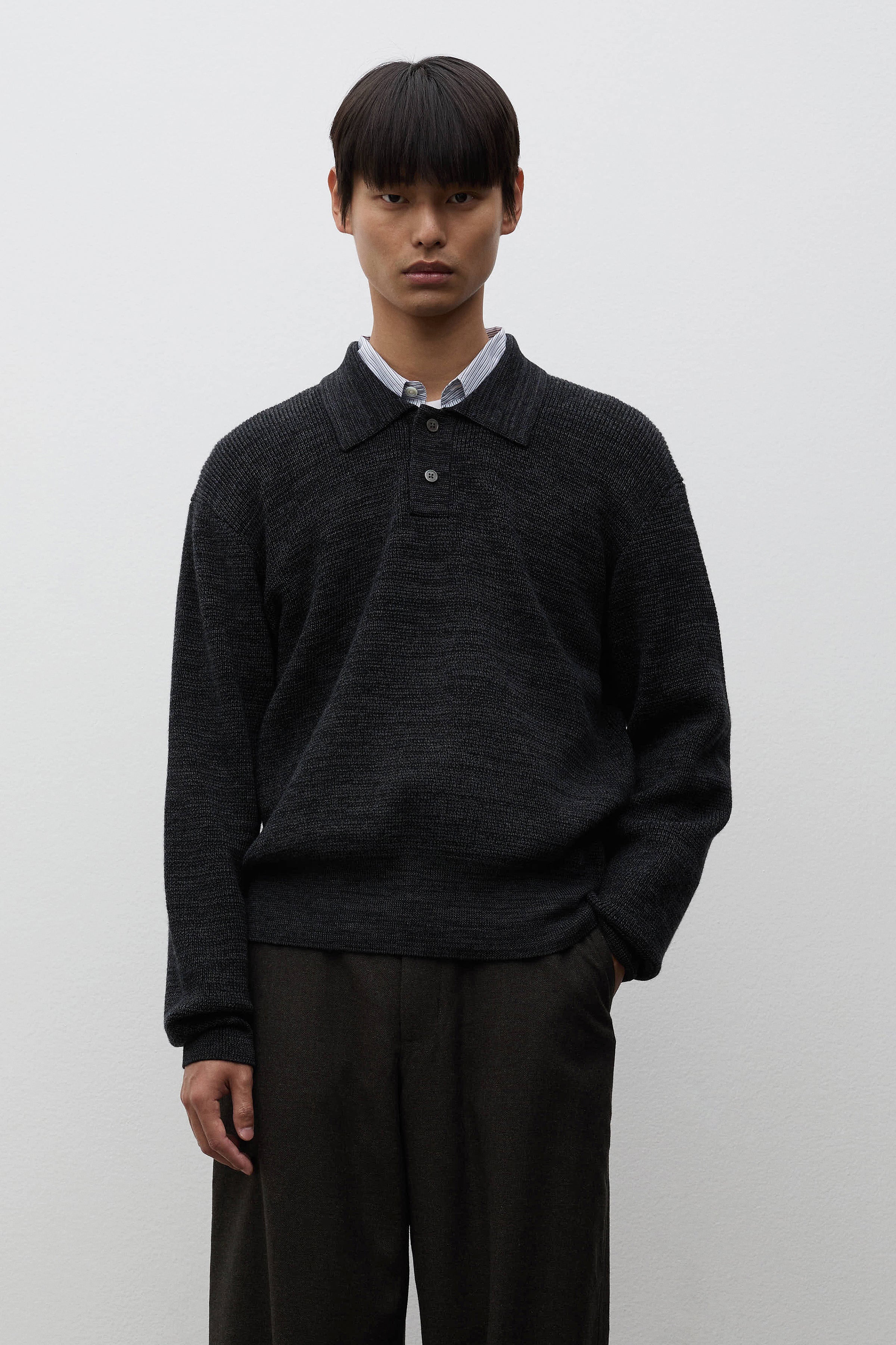 Swanfolk Tech Merino Waffle Polo