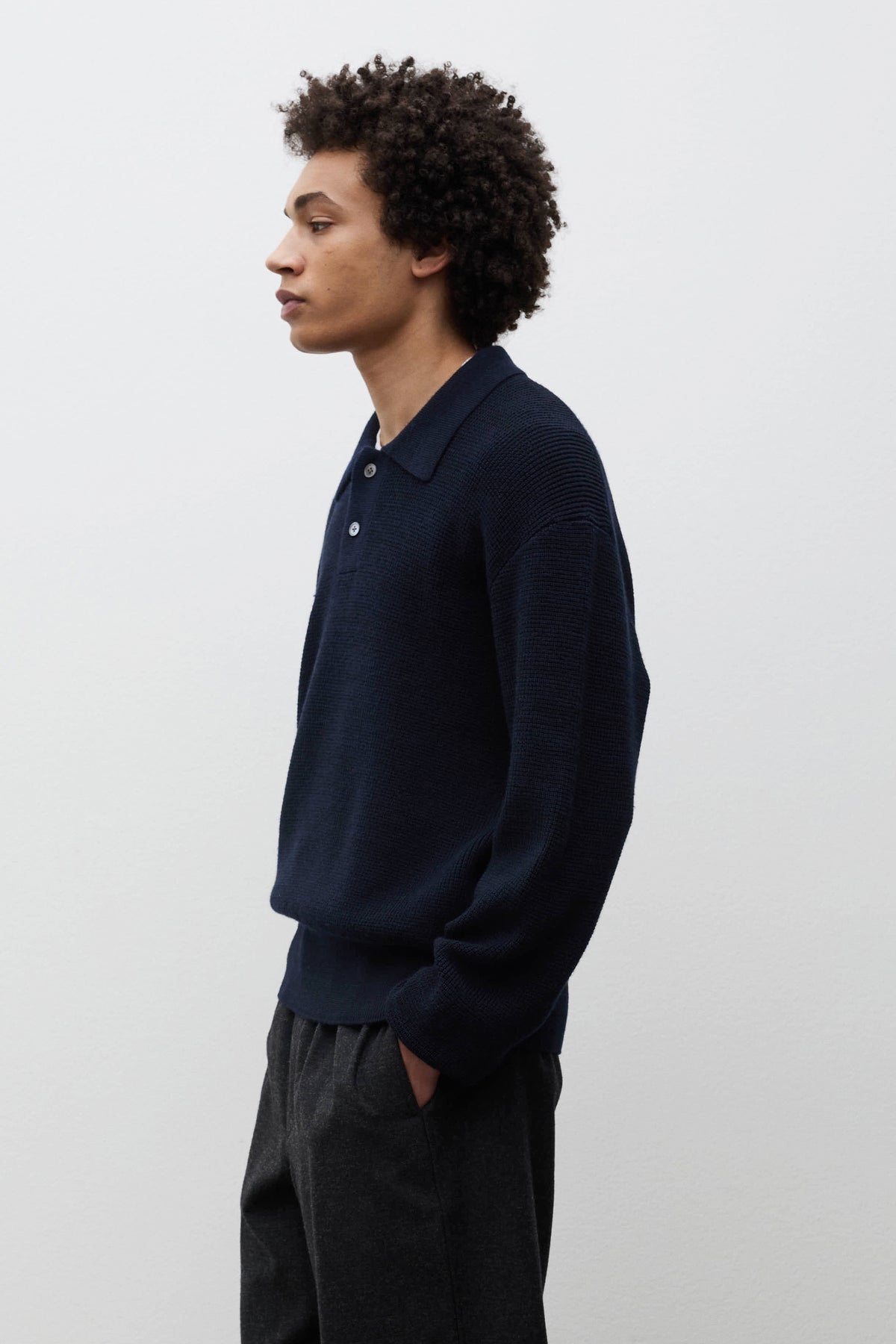 Swanfolk Tech Merino Waffle Polo