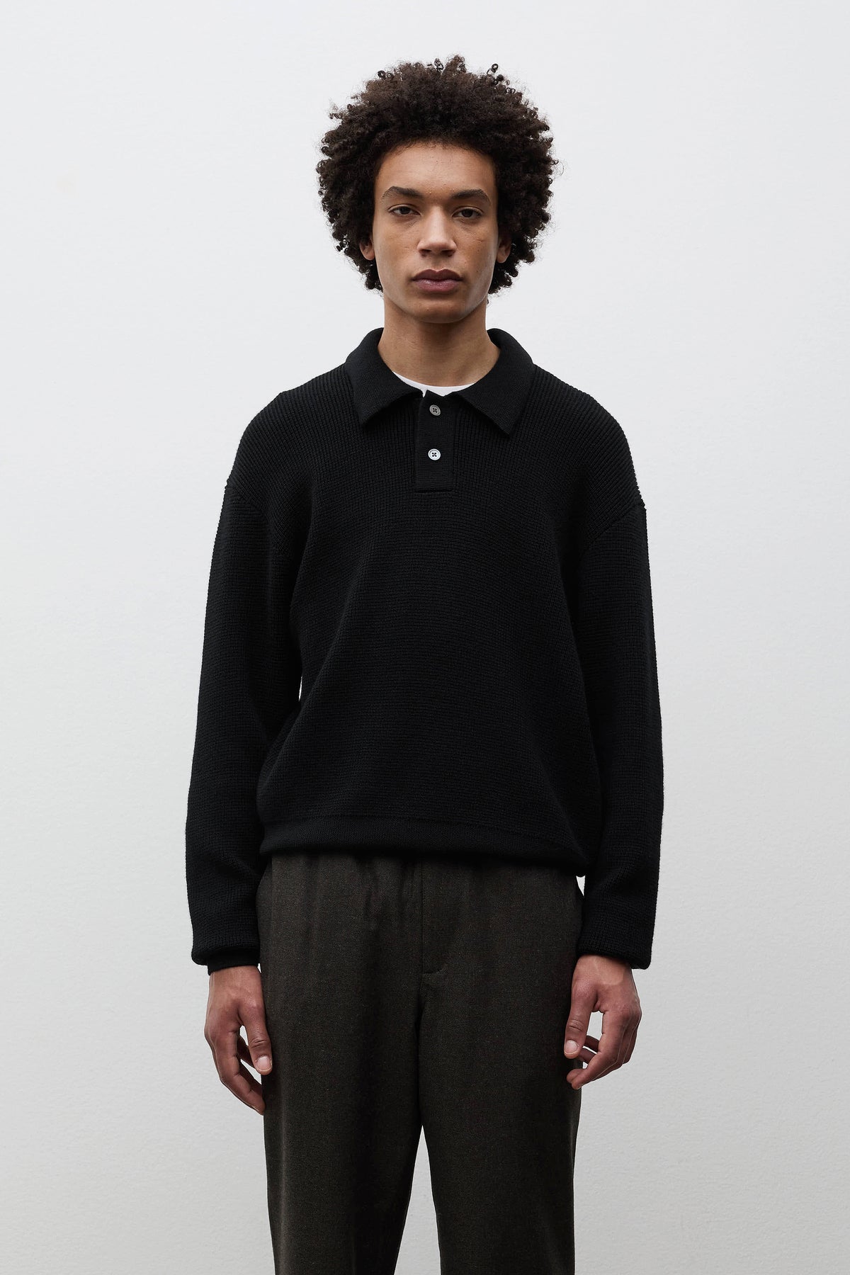 Swanfolk Tech Merino Waffle Polo