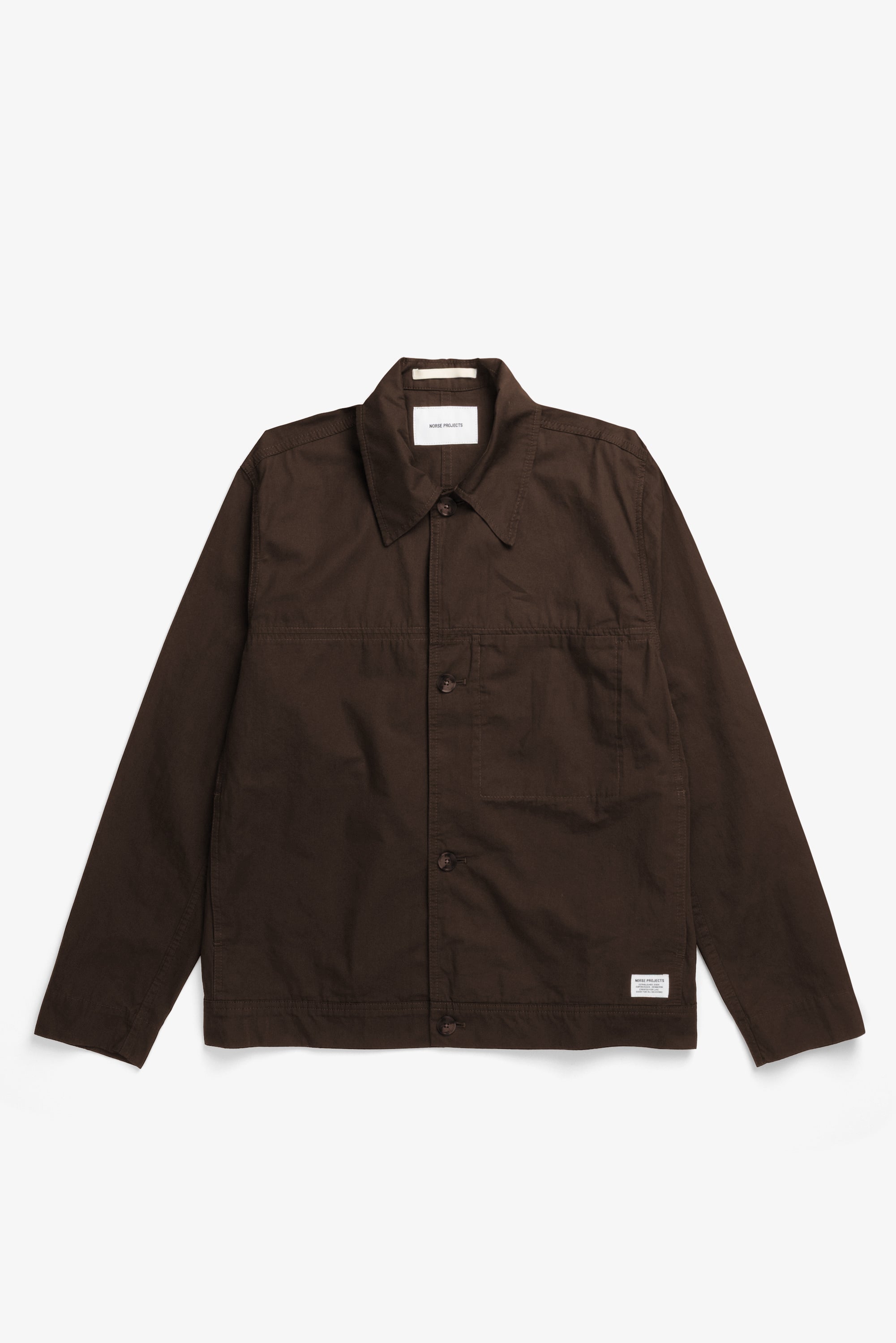 【新品未使用】〈hatra〉22AW Window Over Shirt Arresskov Compact Cotton Overshirt