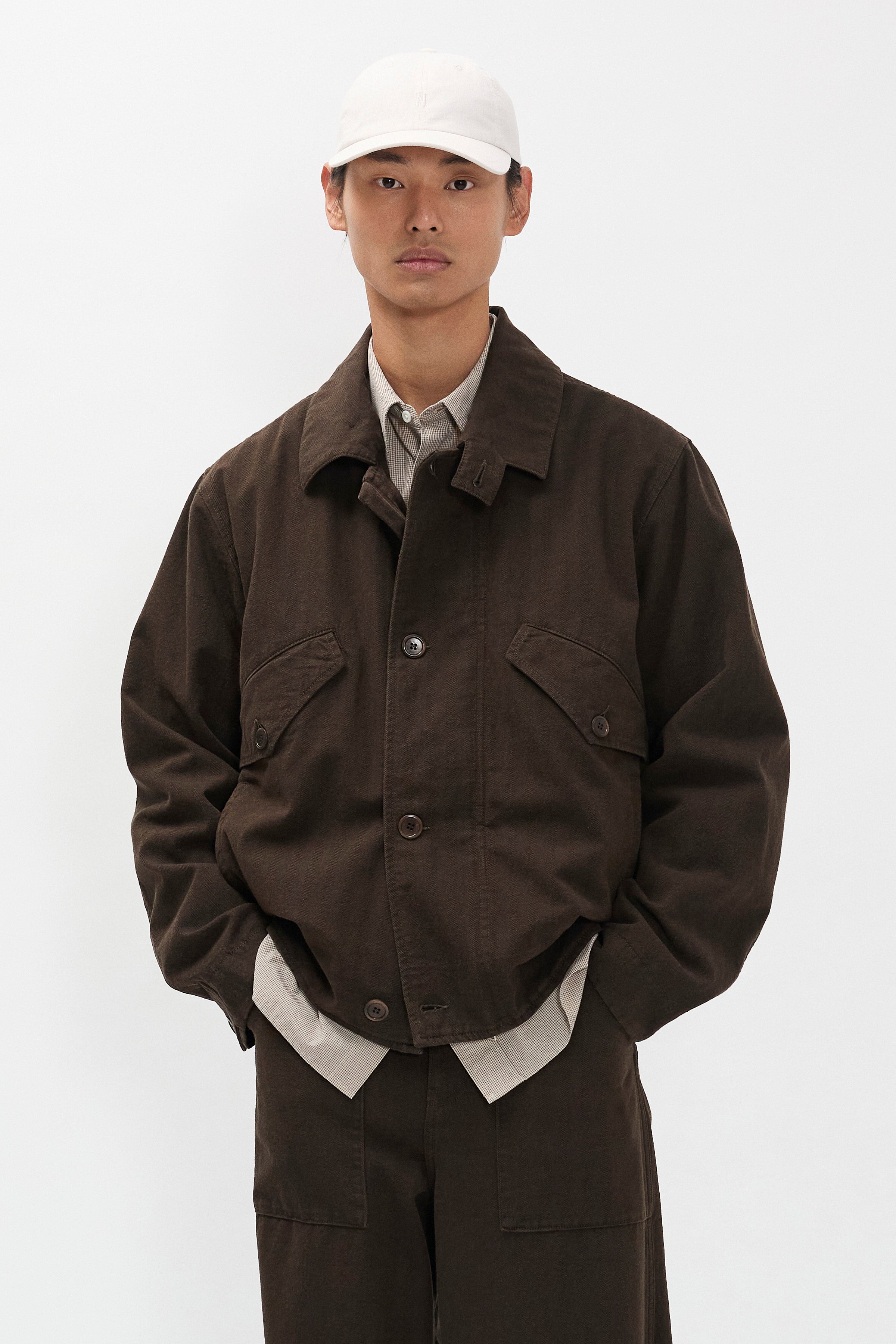 Vandel Herringbone Twill Flight Jacket
