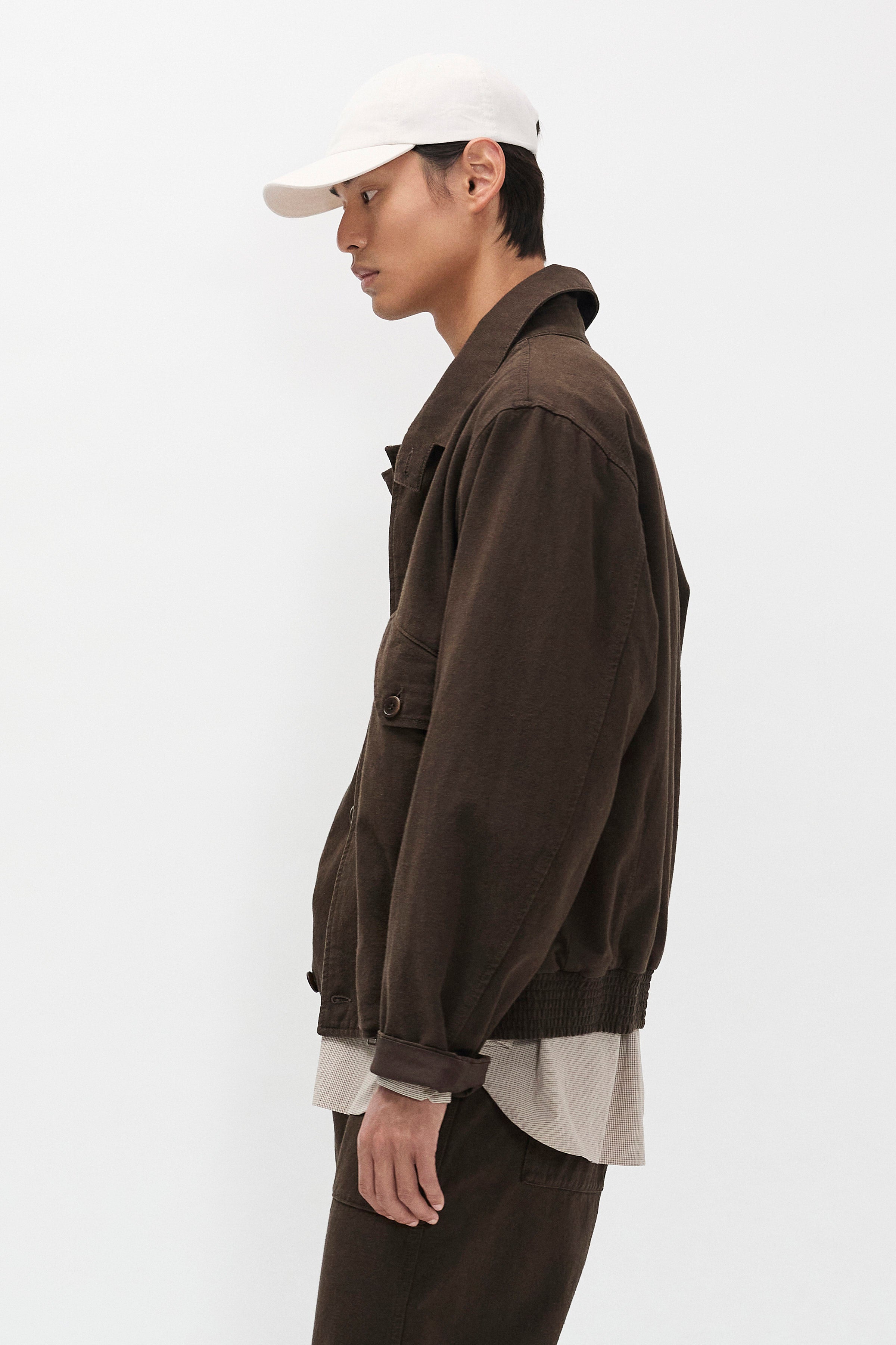 Vandel Herringbone Twill Flight Jacket