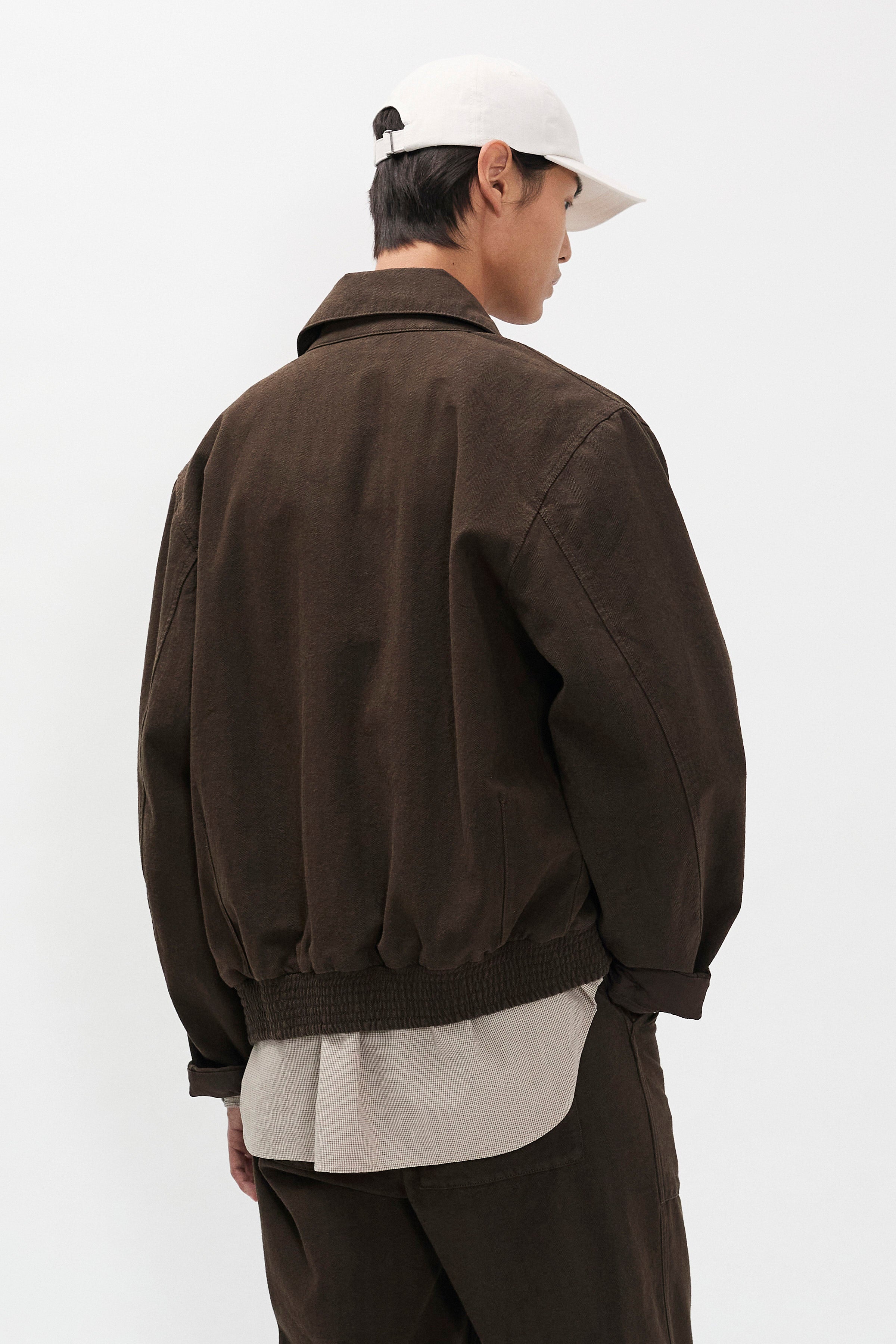 Vandel Herringbone Twill Flight Jacket