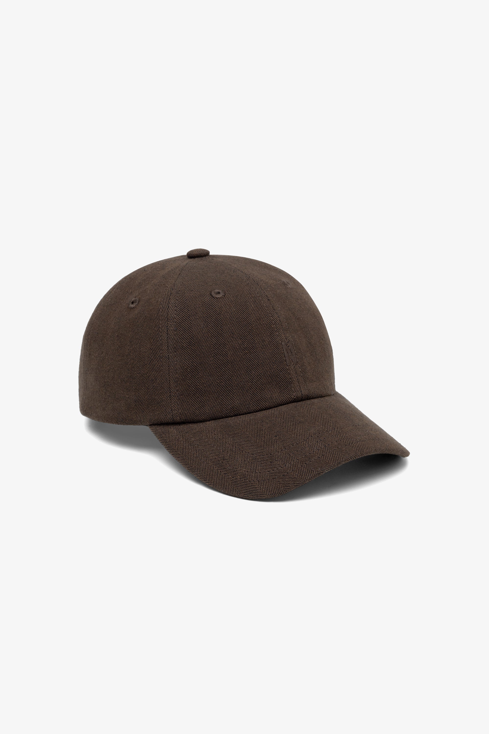 Cotton Wool Herringbone Twill 6-Panel Cap