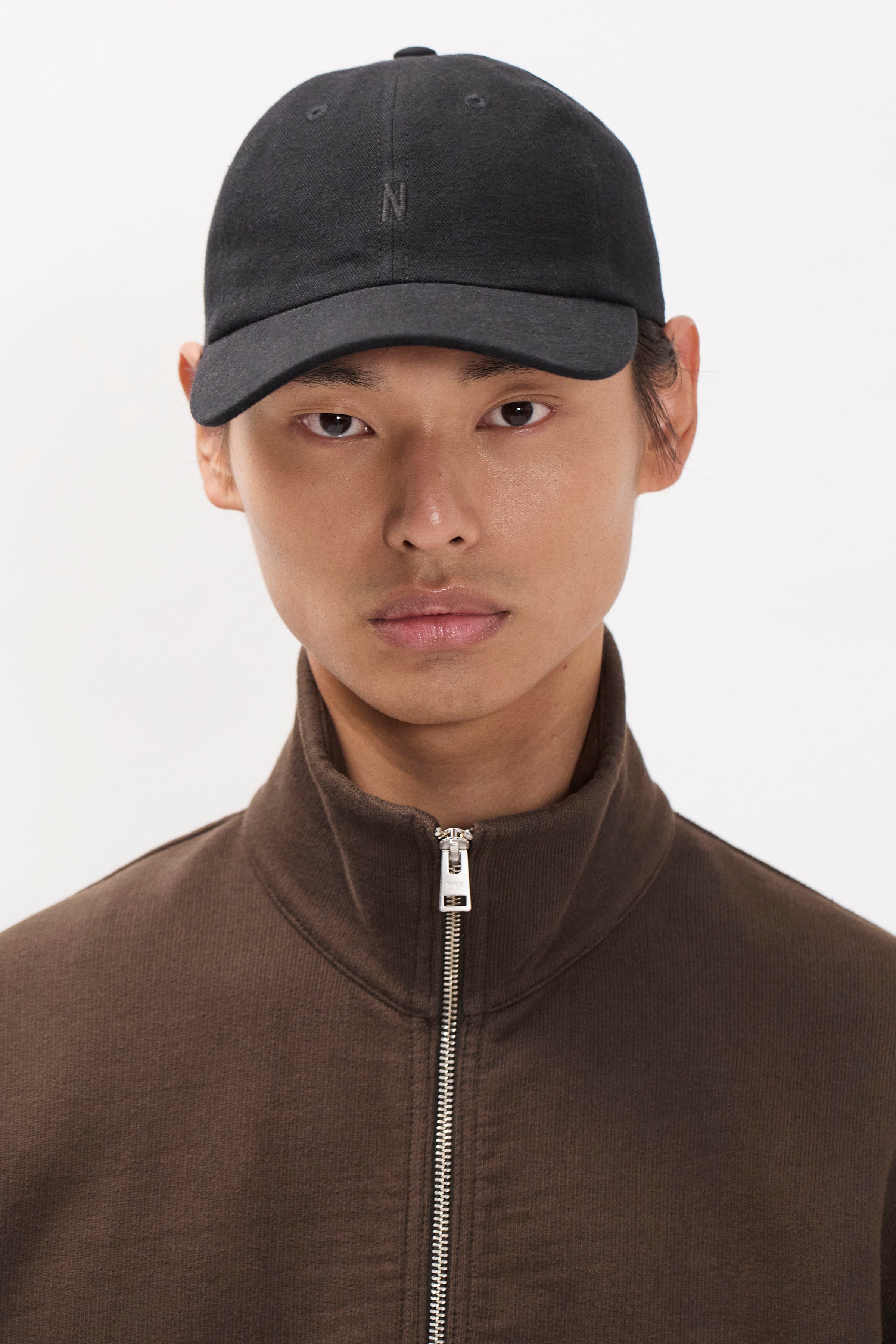 Cotton Wool Herringbone Twill 6-Panel Cap