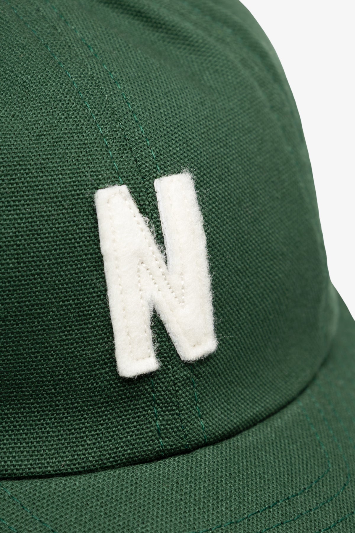Light Canvas Felt N 8 Panel Cap