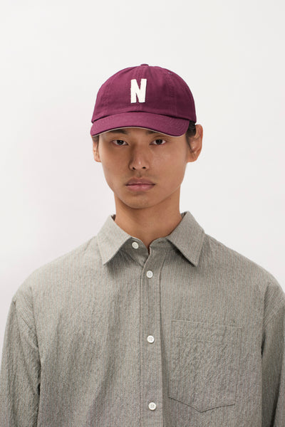 Light Canvas Felt N 8 Panel Cap