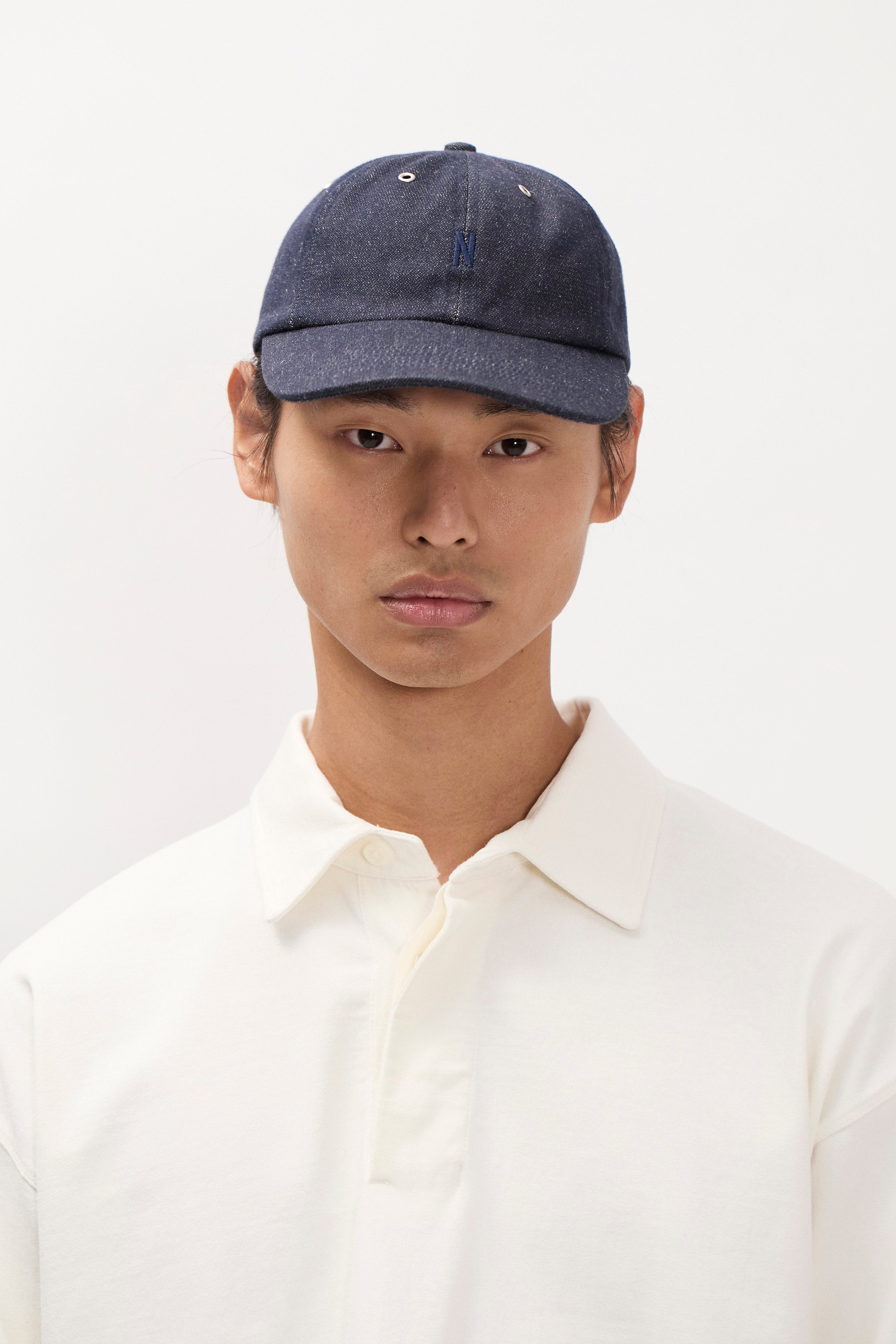 Broken Twill Cotton Linen Denim 6 Panel Cap