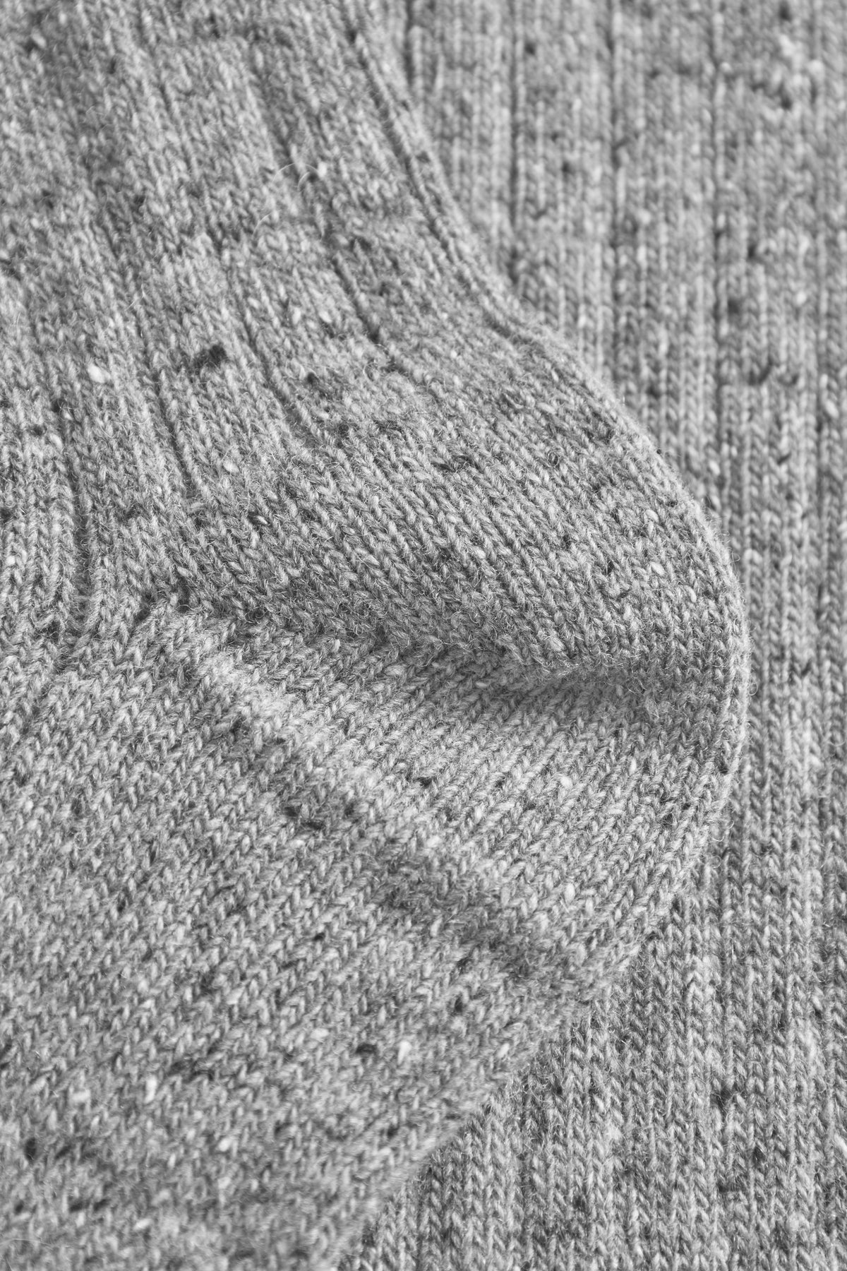 Bjarki Neps Wool Rib Sock