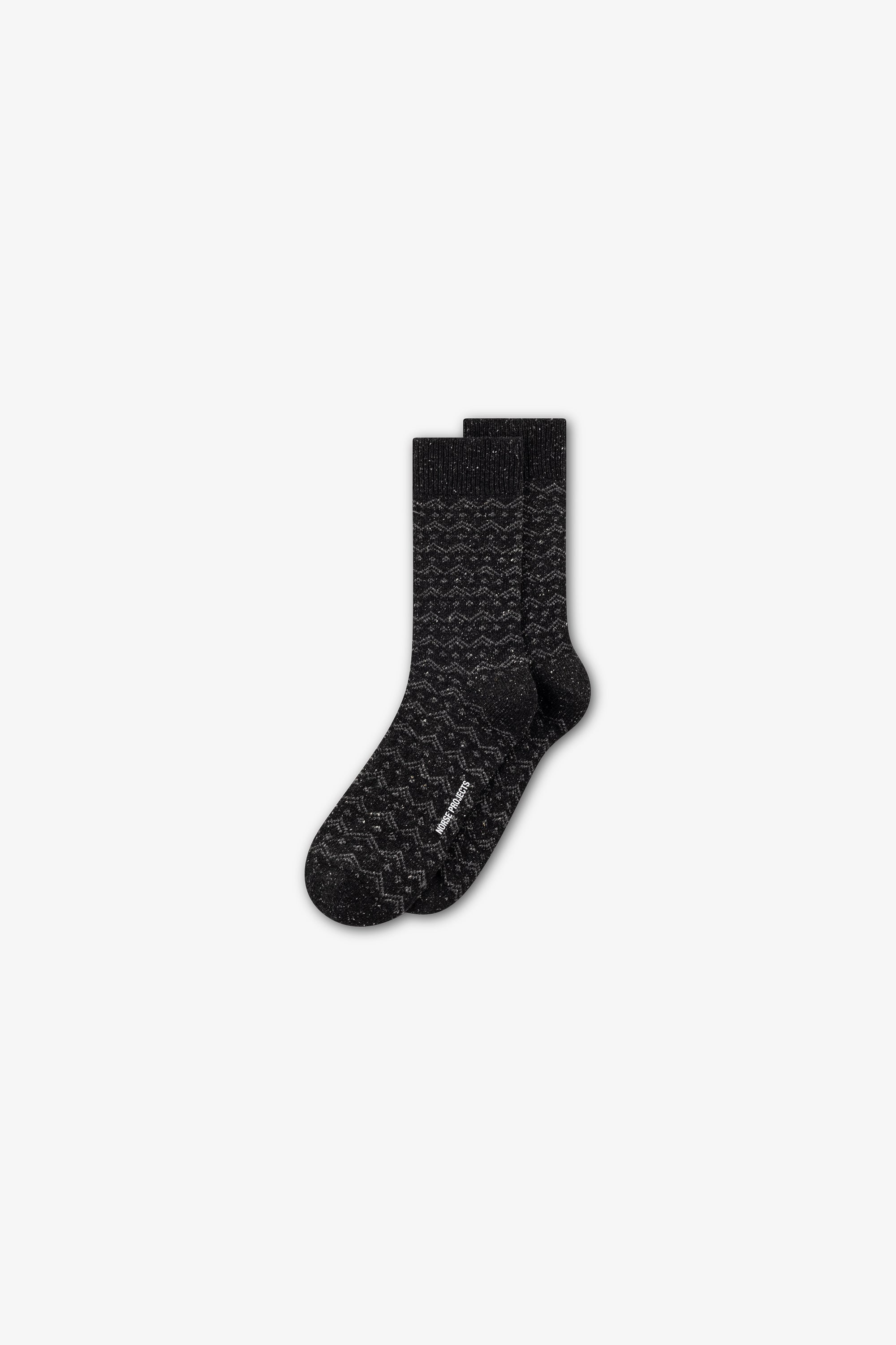 Bykle Neps Wool Fairisle Sock