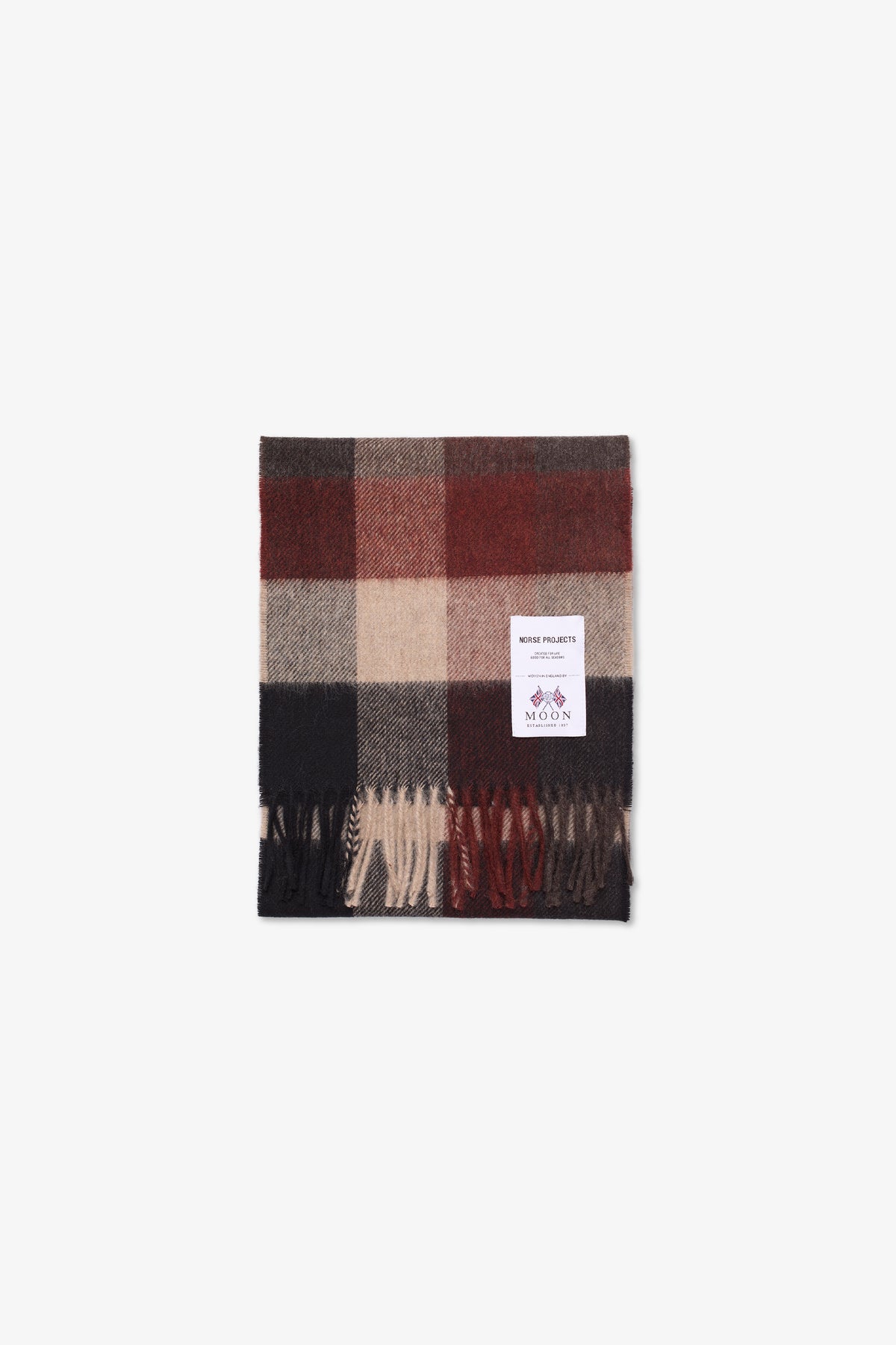 Norse Moon Merino Lambswool Checked Scarf