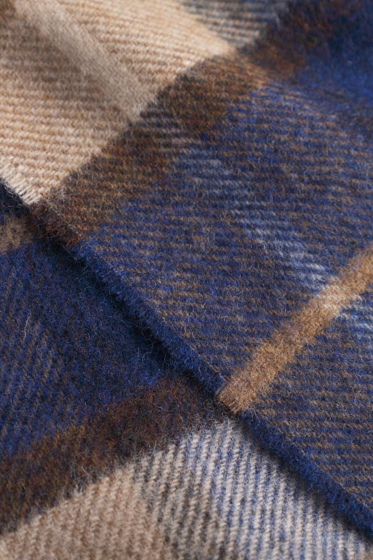 Norse Moon Merino Lambswool Checked Scarf