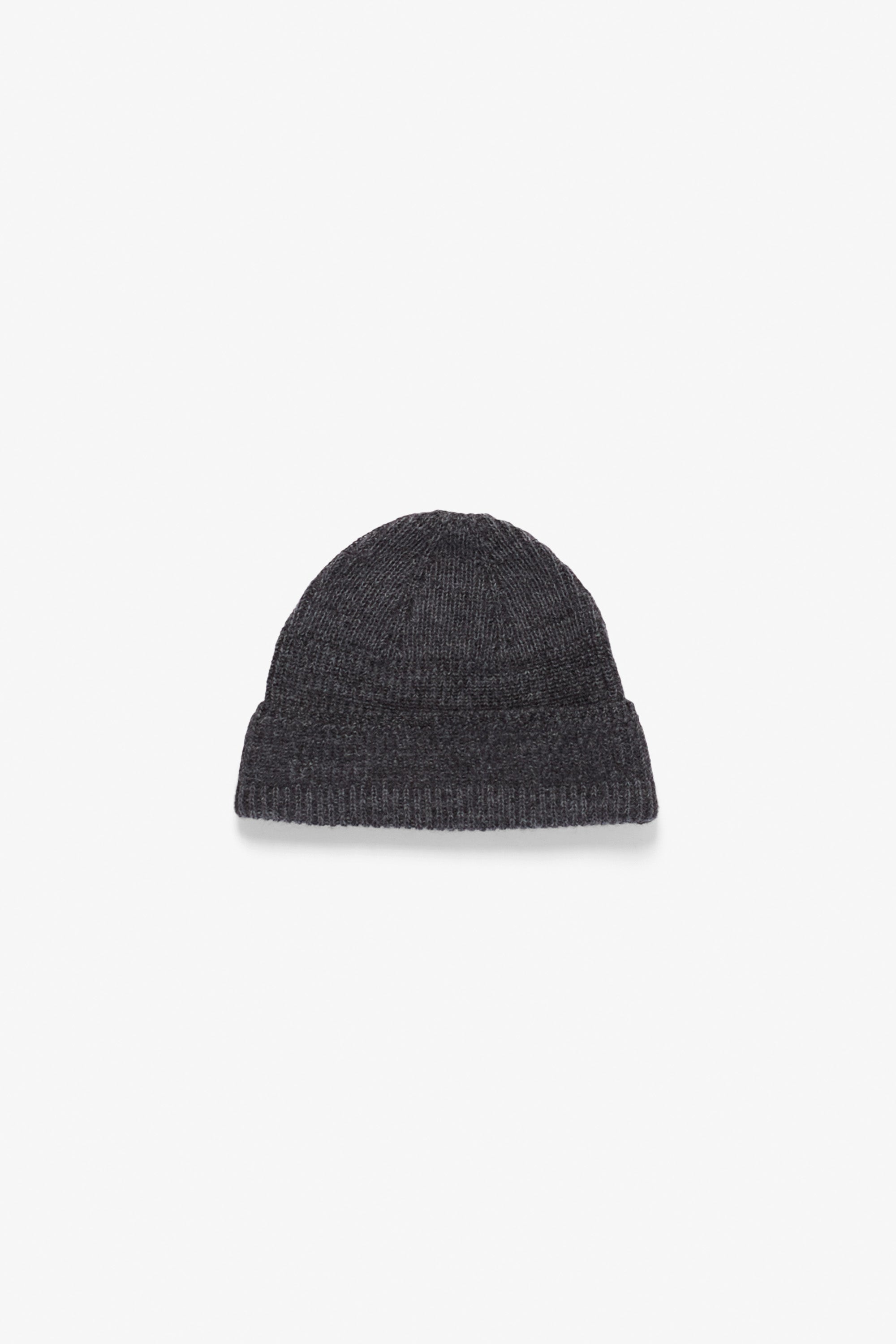 Wool Cotton Rib Beanie