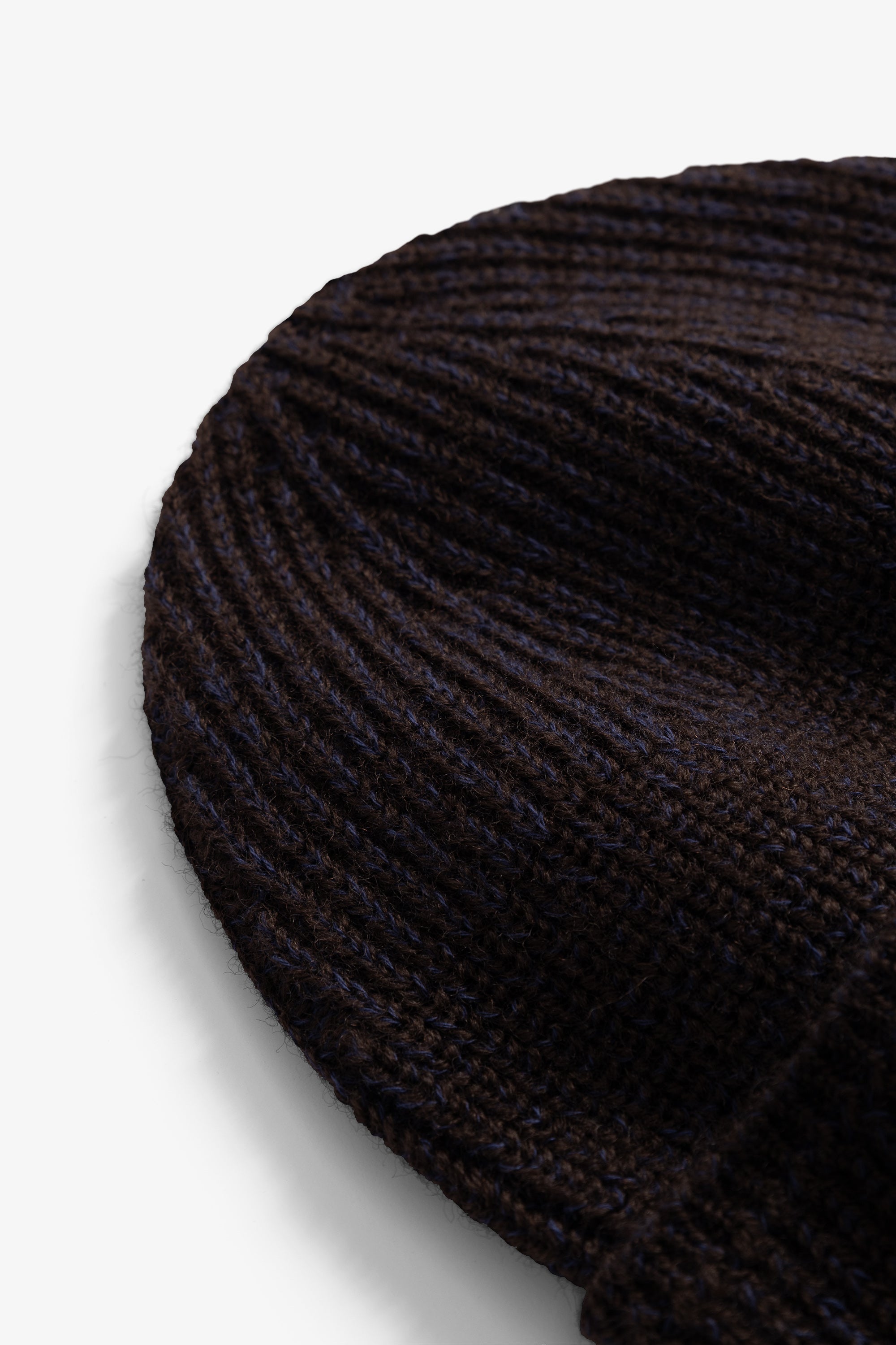 Wool Cotton Rib Beanie