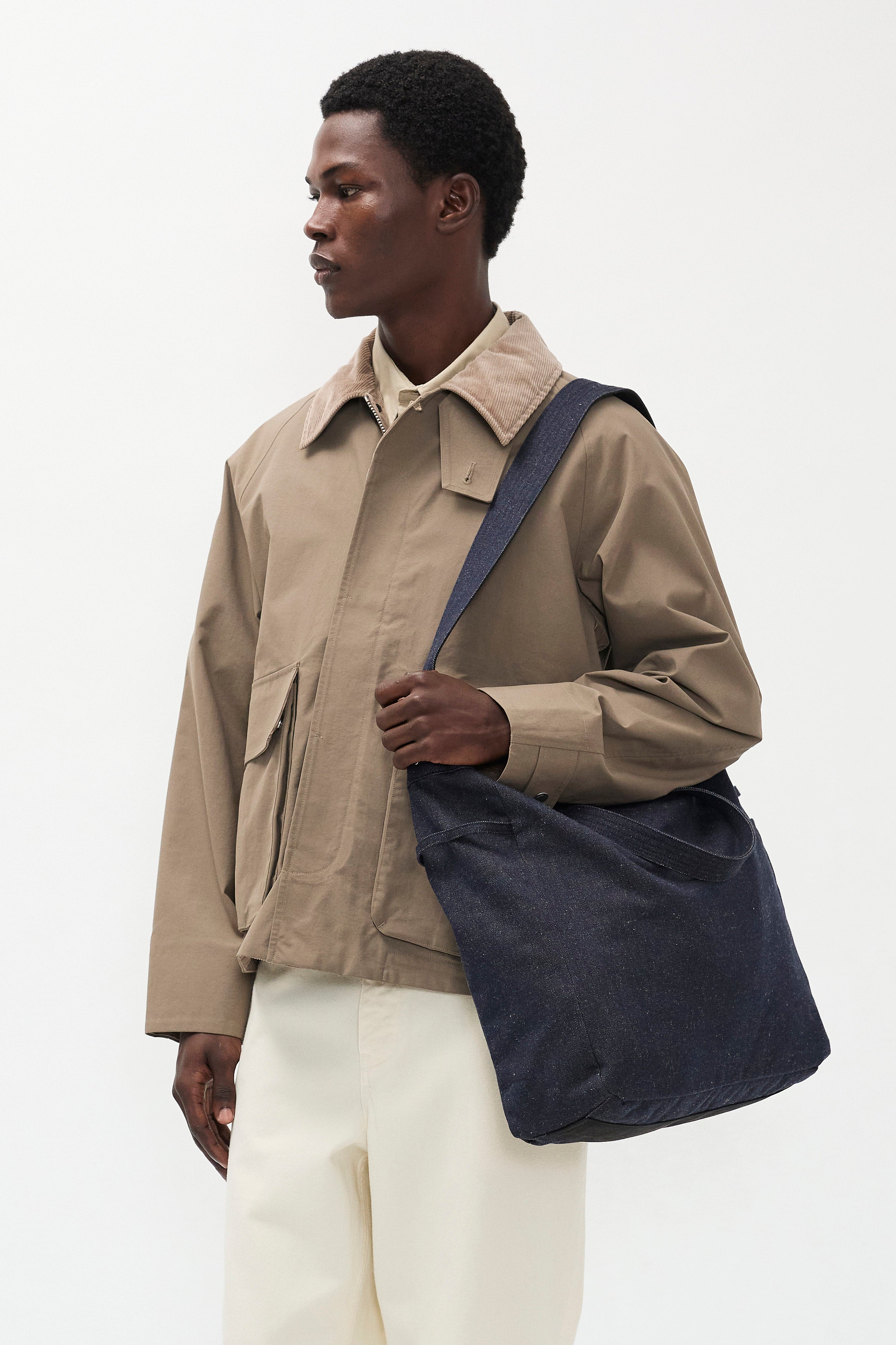 Pligt Broken Twill Cotton Linen Denim Tote