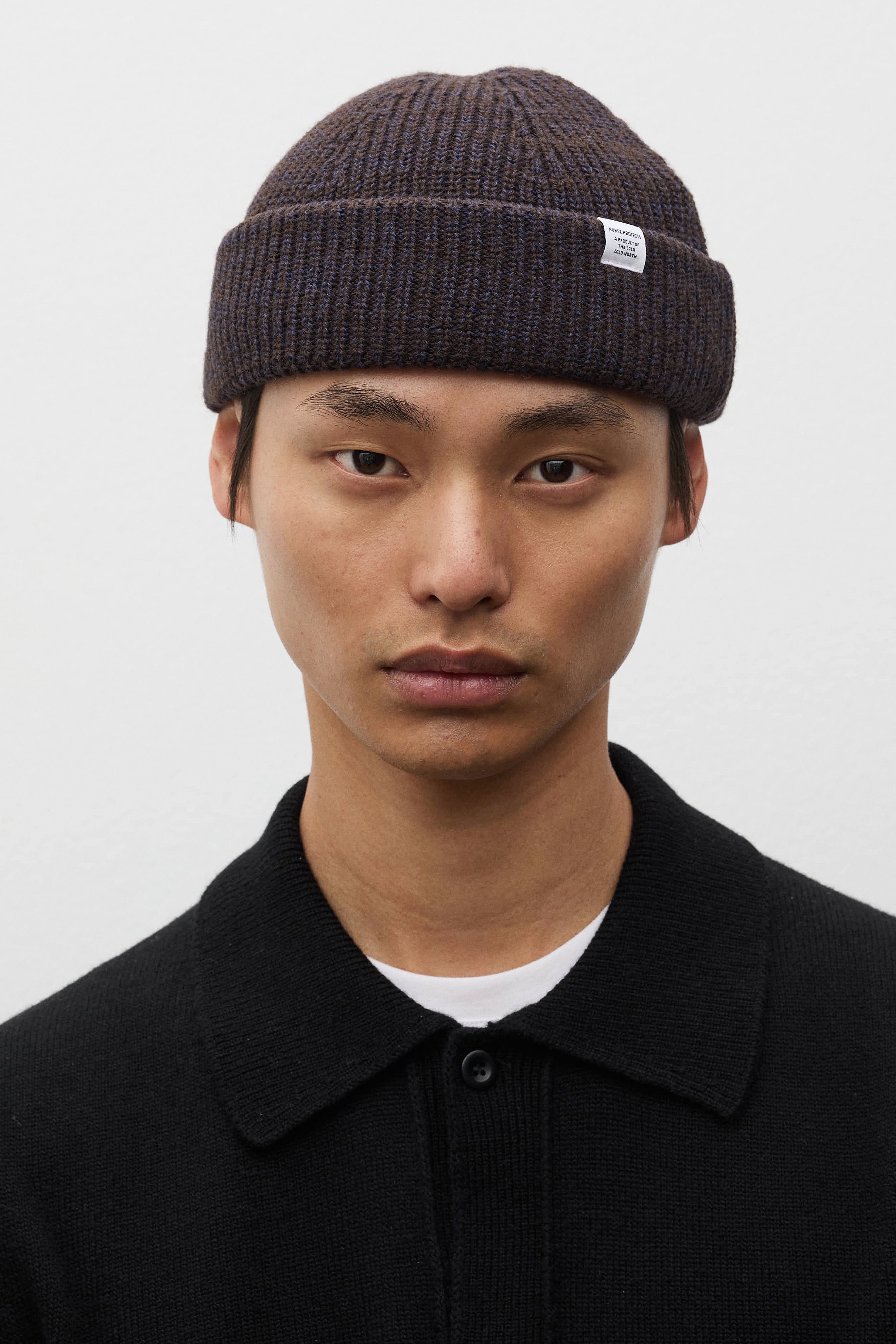 Shallow Cotton Wool Rib Beanie