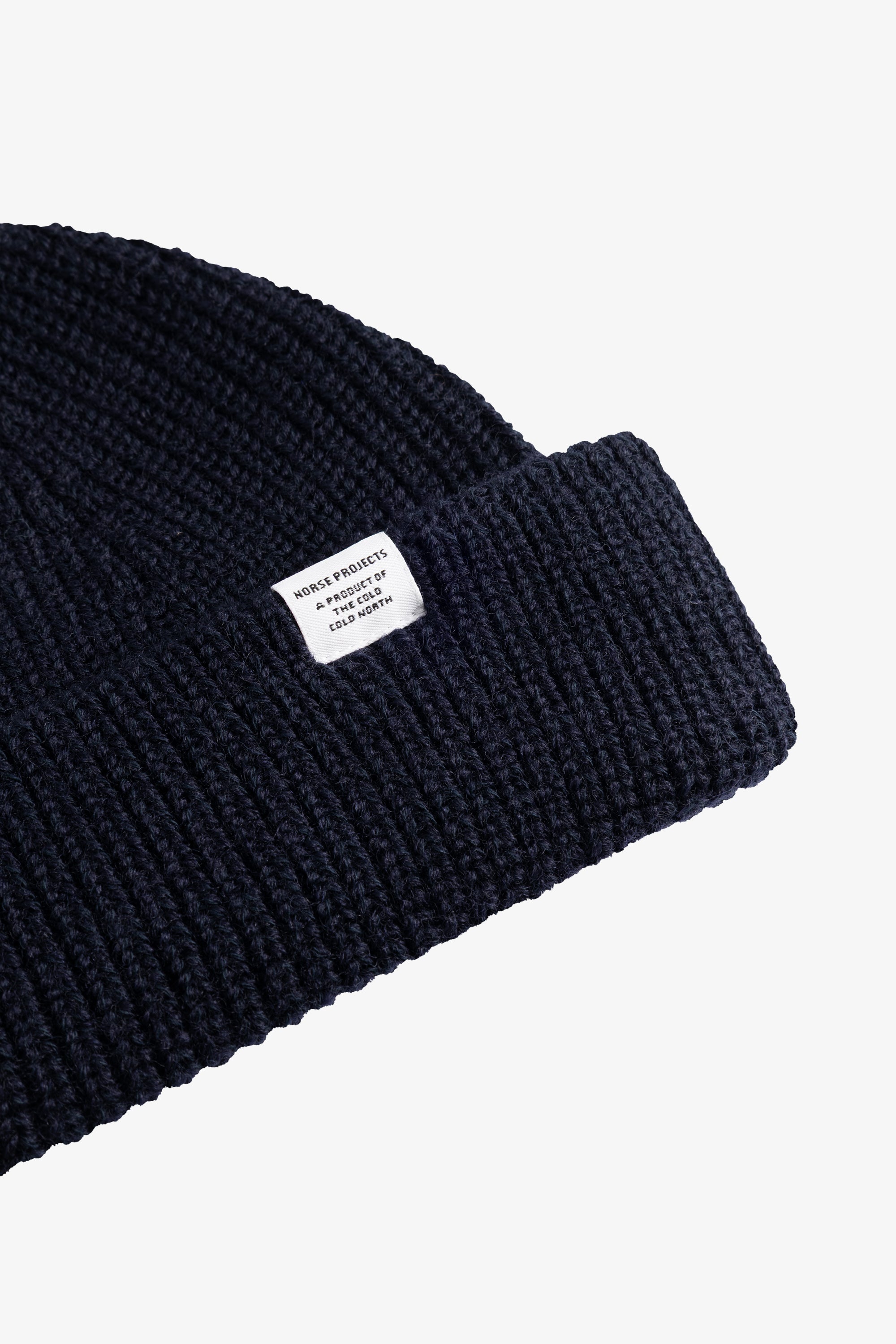 Shallow Cotton Wool Rib Beanie