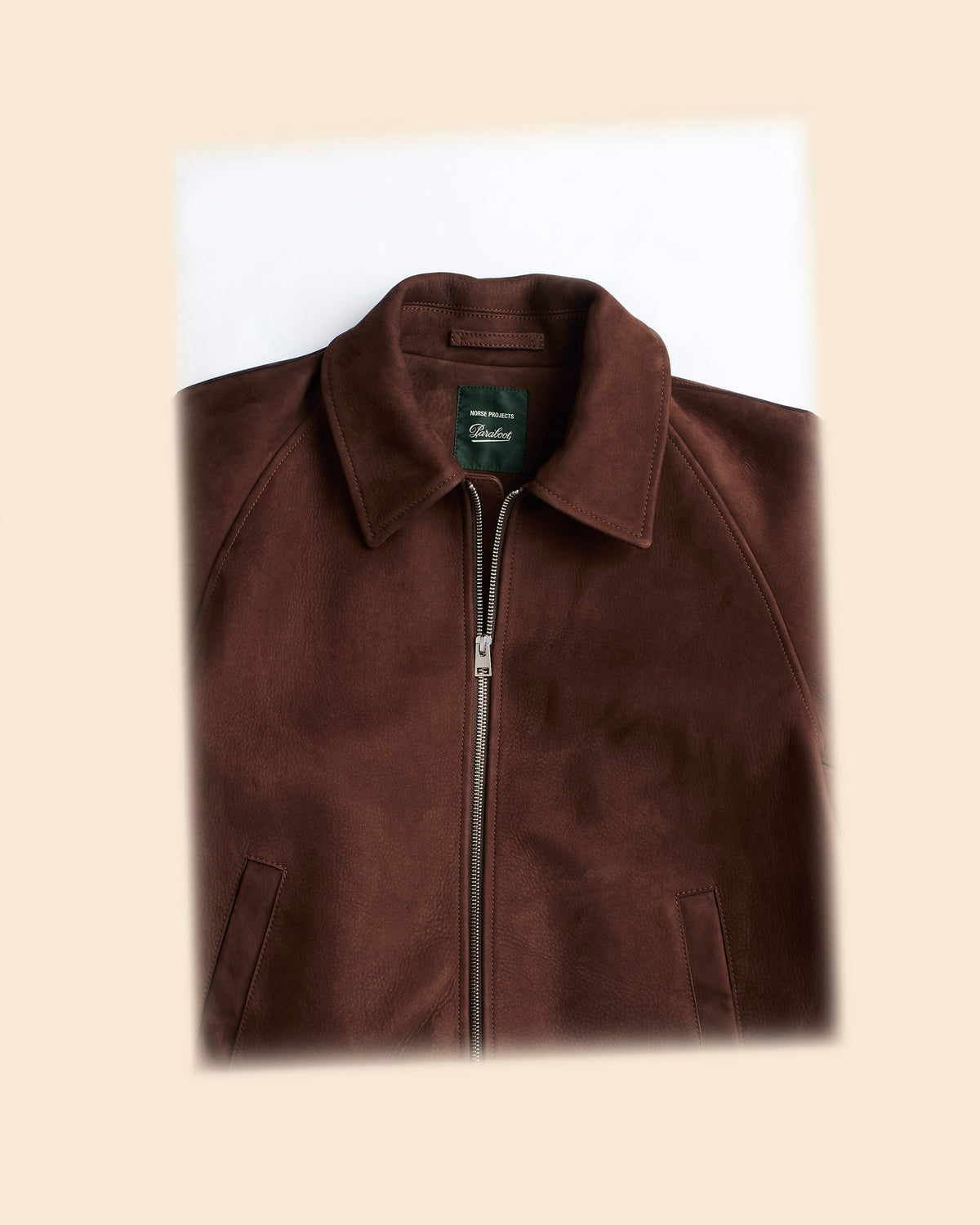 Stensholt Suede Leather Zip Jacket, Paraboot for Norse Projects