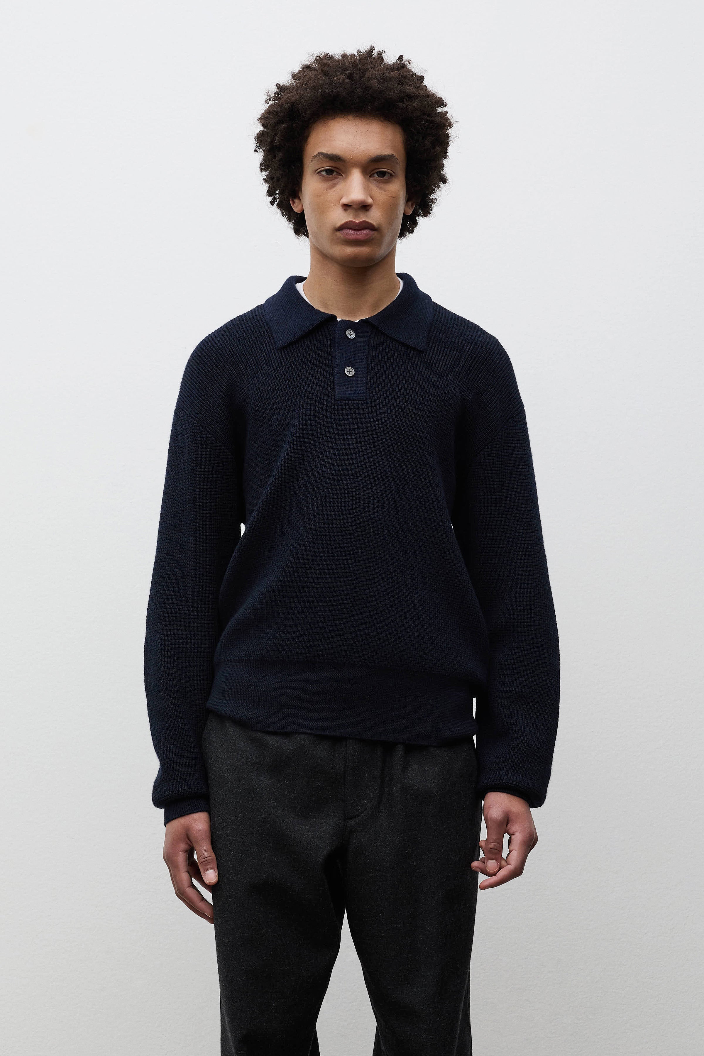 Swanfolk Tech Merino Waffle Polo
