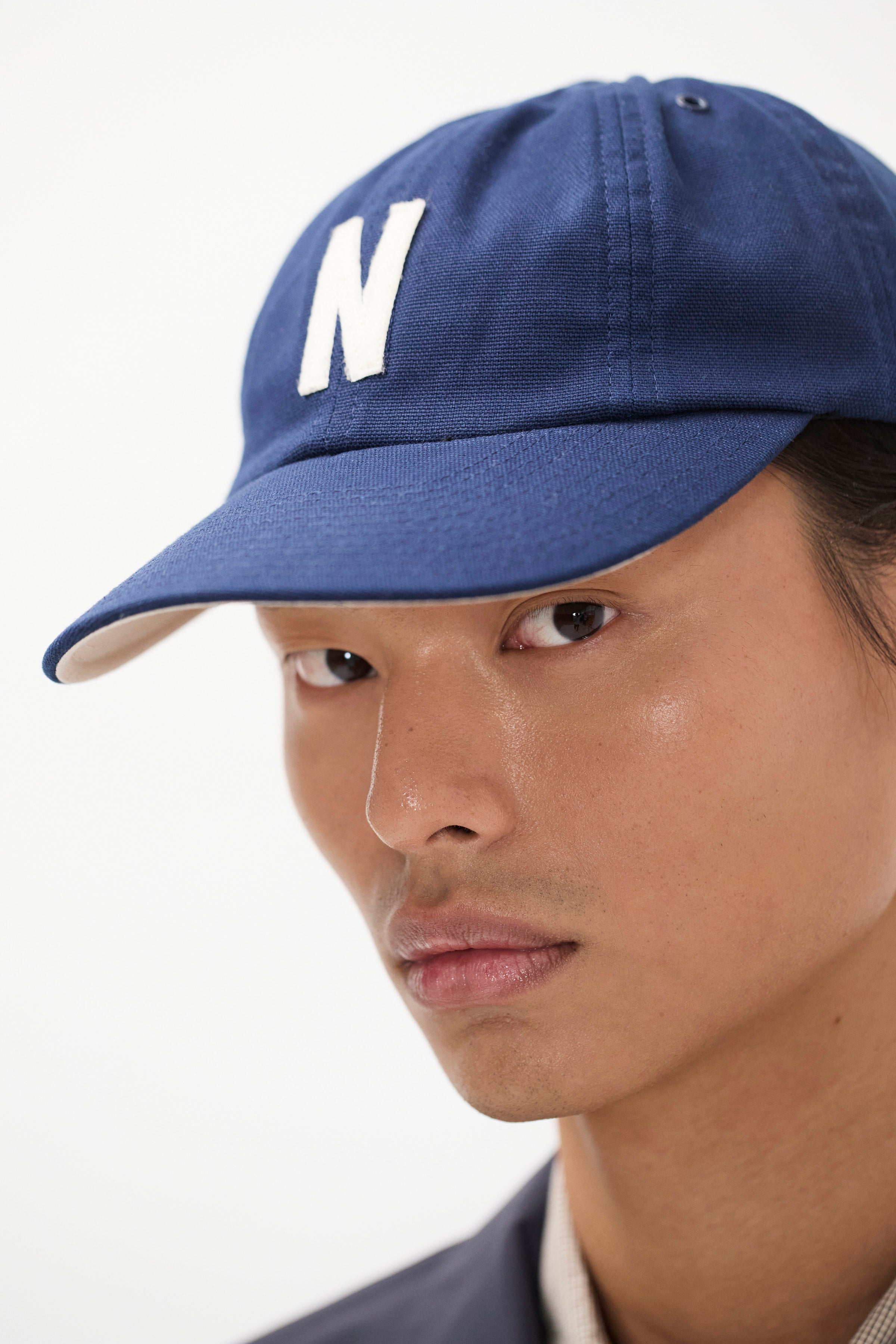 Light Canvas Felt N 8 Panel Cap